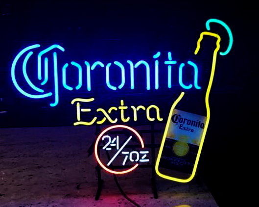 Corona Extra Beer Bottle 24 7oz Neon Sign